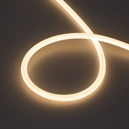 Лента светодиодная герметичная MOONLIGHT-COTTON-TOP-S-M560-D13xmm 24V Warm3000 (11 W/m, IP65, 5m, wire x1) (Arlight, Вывод прямой, 3 года)