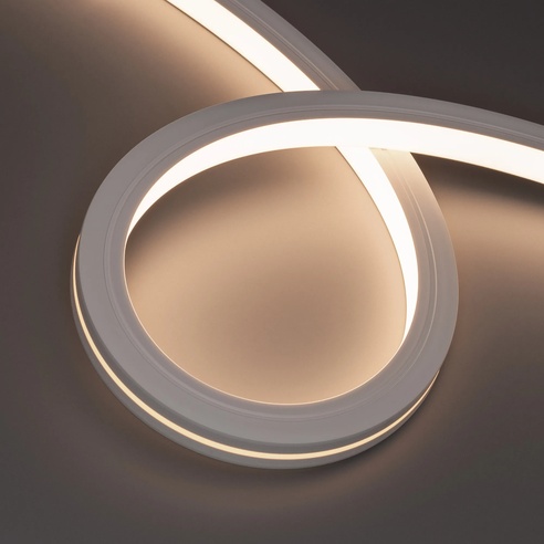 Лента светодиодная герметичная MOONLIGHT-TOP-X280-20x20mm 24V Warm3500 (10 W/m, IP67, 15m, wire x1) (Arlight, Вывод боковой, 5 лет)