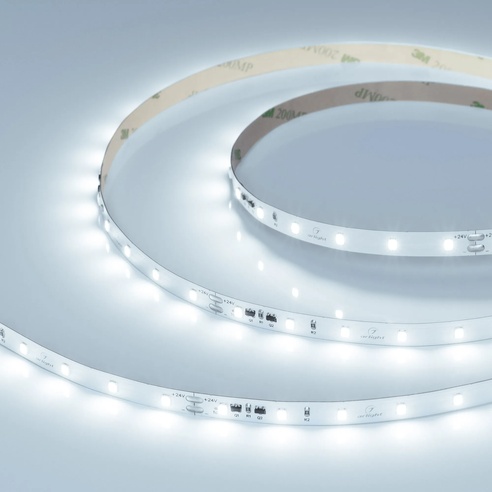 Лента светодиодная IC-A60-8mm 24V White6000 (4.8 W/m, IP20, 2835, 10m) (Arlight, стабилизированная)