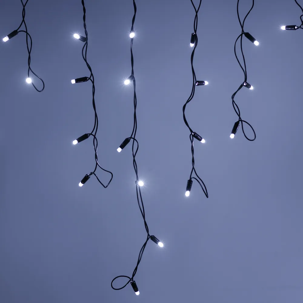 Светодиодная гирлянда ARD-EDGE-PRO-4000x600-BLACK-128LED-FLASH WHITE (230V, 8W) (Ardecoled, IP65) - изображение товара