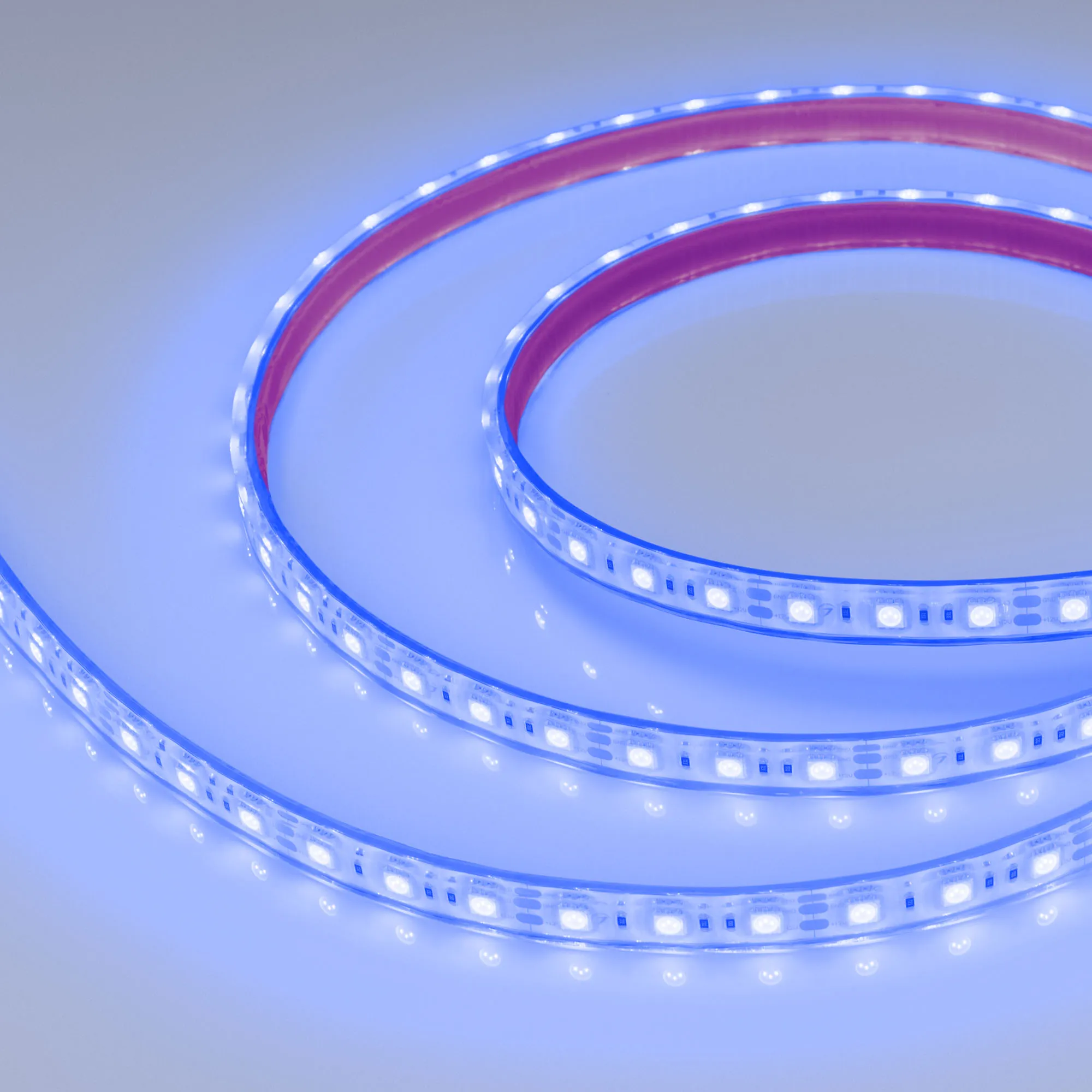 Лента светодиодная герметичная RTW-PFS-B60-13mm 12V Blue (14.4 W/m, IP68, 5060, 5m) (Arlight, 14.4 Вт/м, IP68)