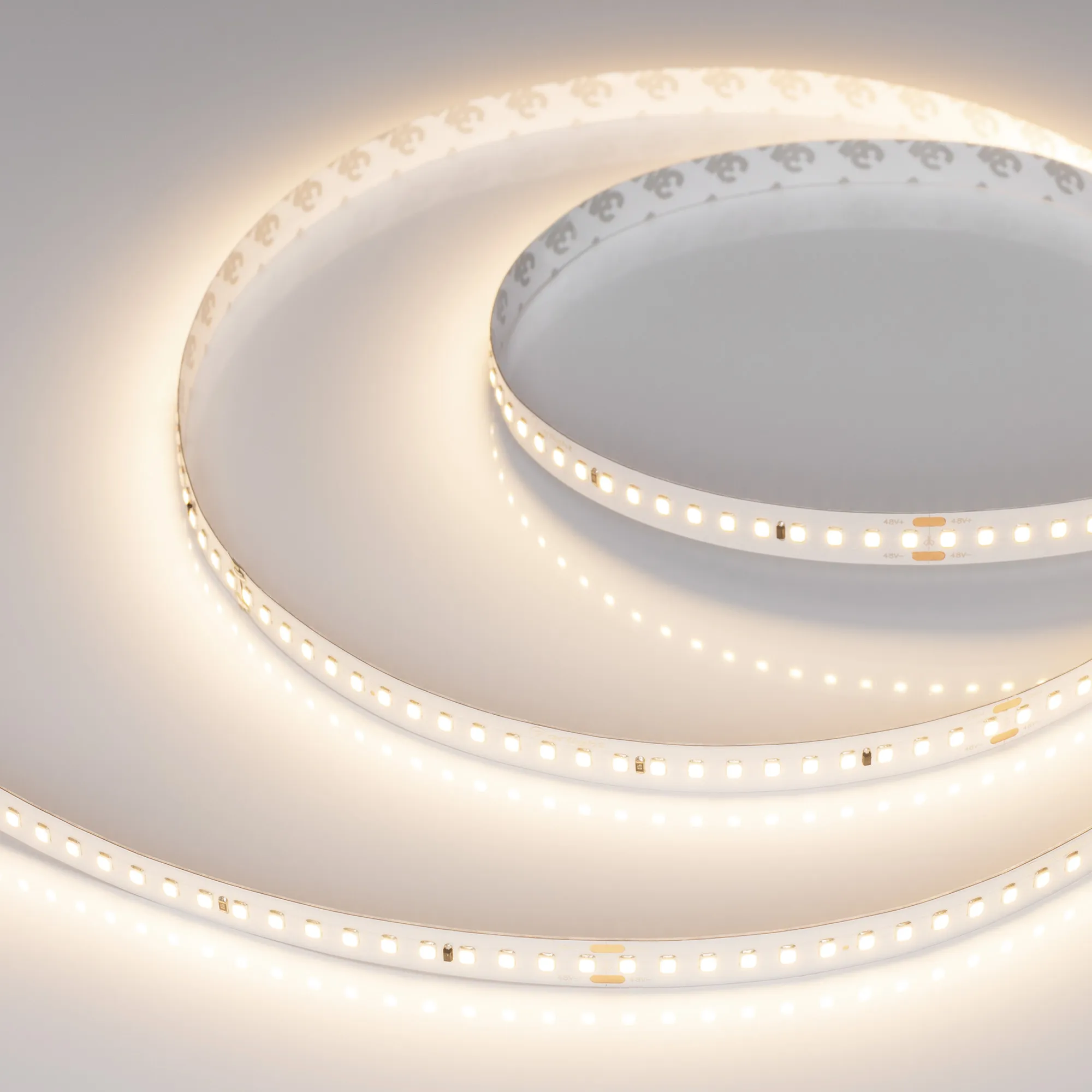 Лента светодиодная IC-A144-12mm 48V Warm3000 (5.8 W/m, IP20, 2835, 50m) (Arlight, Открытый)