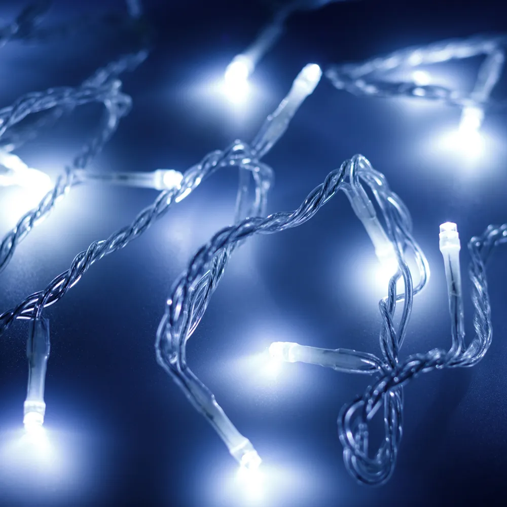 Светодиодная гирлянда ARD-STRING-HOME-5000-CLEAR-50LED-FLASH WHITE (230V, 3.5W) (Ardecoled, IP20) - изображение товара