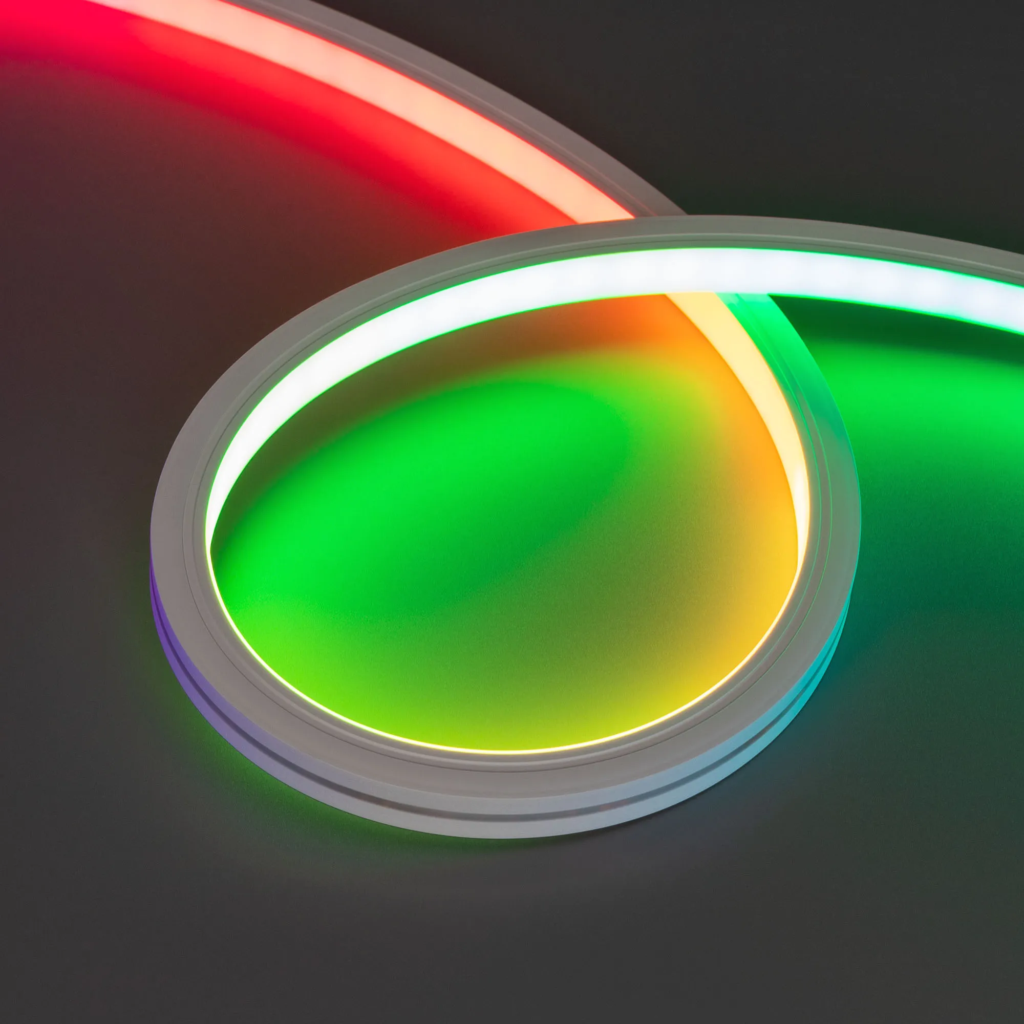 Лента светодиодная герметичная DMX MOONLIGHT-TOP-B84-13x12mm 24V RGB-PX7 (18 W/m, IP67, 5m, wire x2) (Arlight, Силикон) - изображение товара