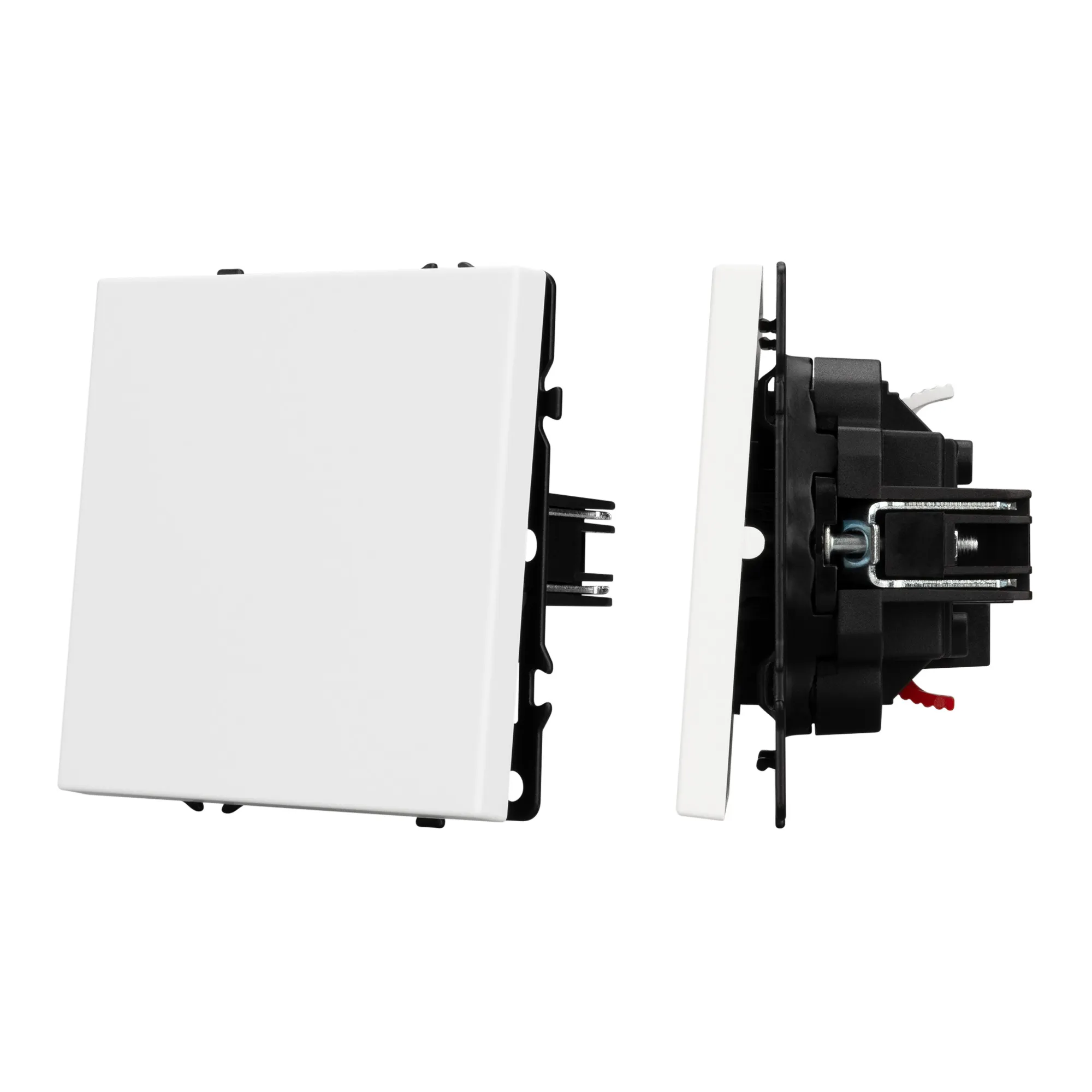 Механизм выключателя одноклавишный проходной SWT-NOBE-MKP1-SFPL-WH (230V, 10A) (Arlight, -) - изображение товара