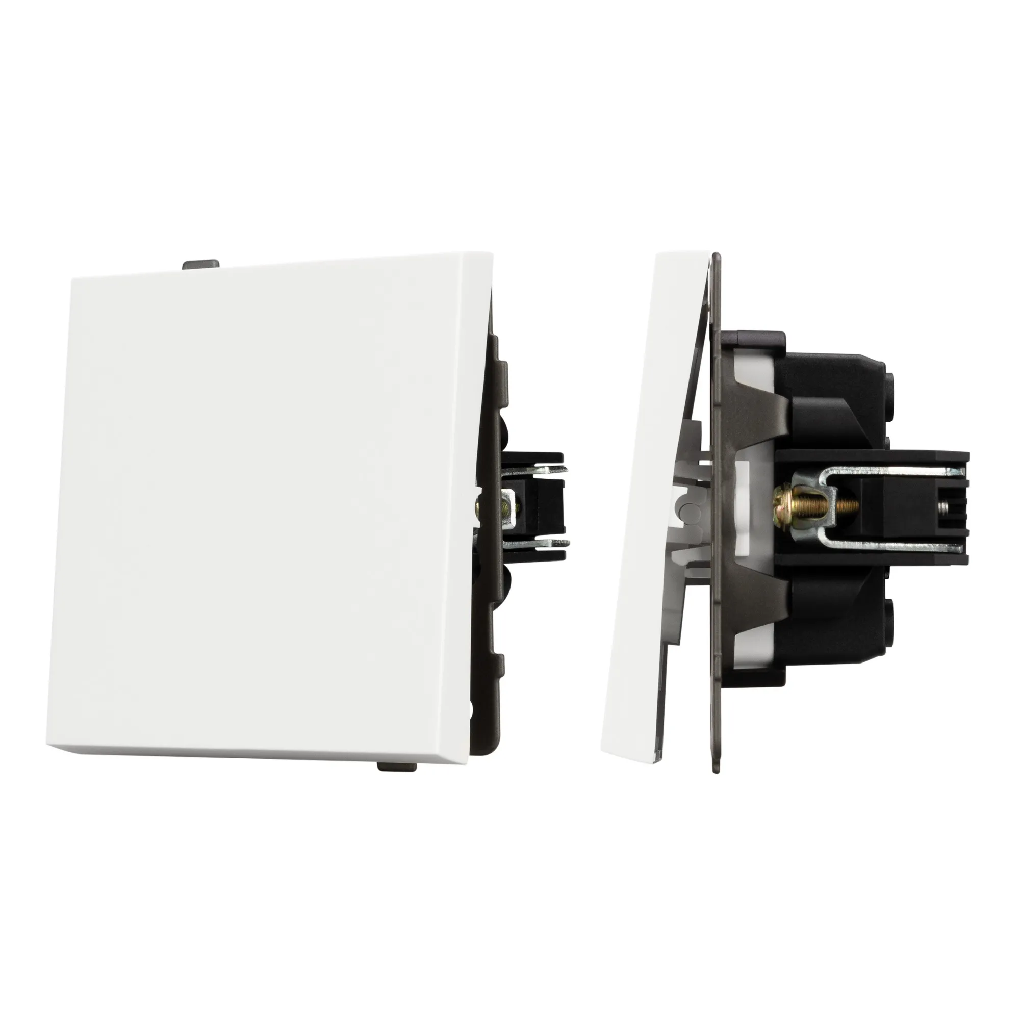 Механизм выключателя одноклавишный перекрёстный SWT-TENDO-MKX1-PL-WH (230V, 10A) (Arlight, -)