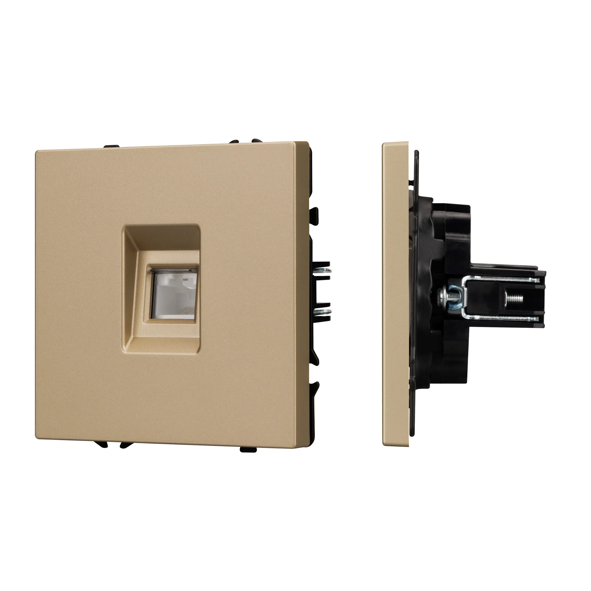 Механизм компьютерной розетки SCT-NOBE-MPC1-SFPL-GD (RJ-45, CAT6) (Arlight, -) - изображение товара